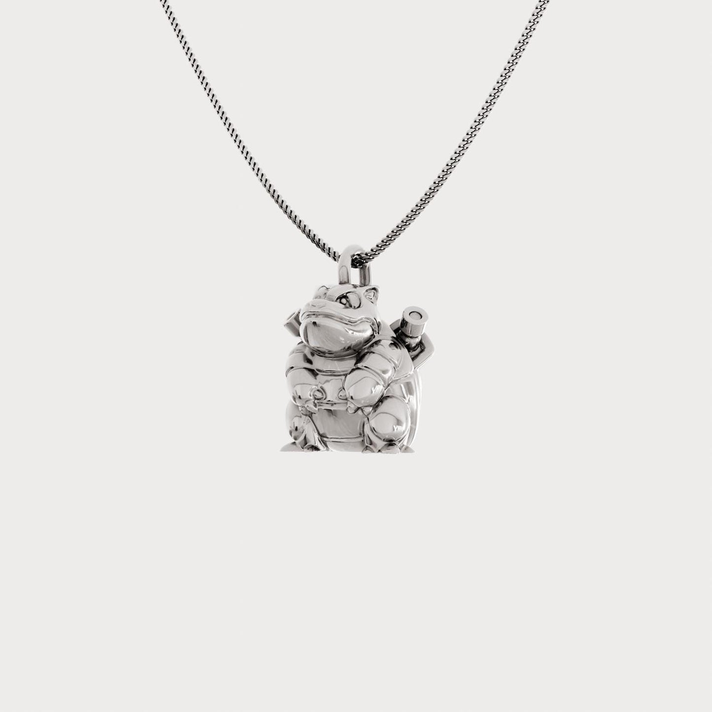 Blastoise Silver Pendant - Pokemon Jewelry