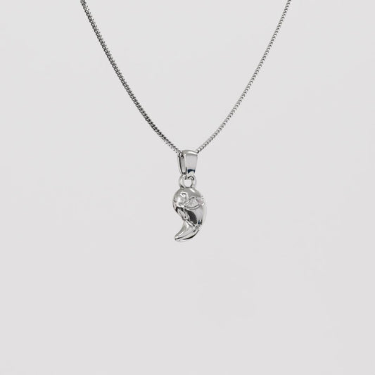 Zonai Sacred Stone of Light Silver Pendant | Zelda Jewelry