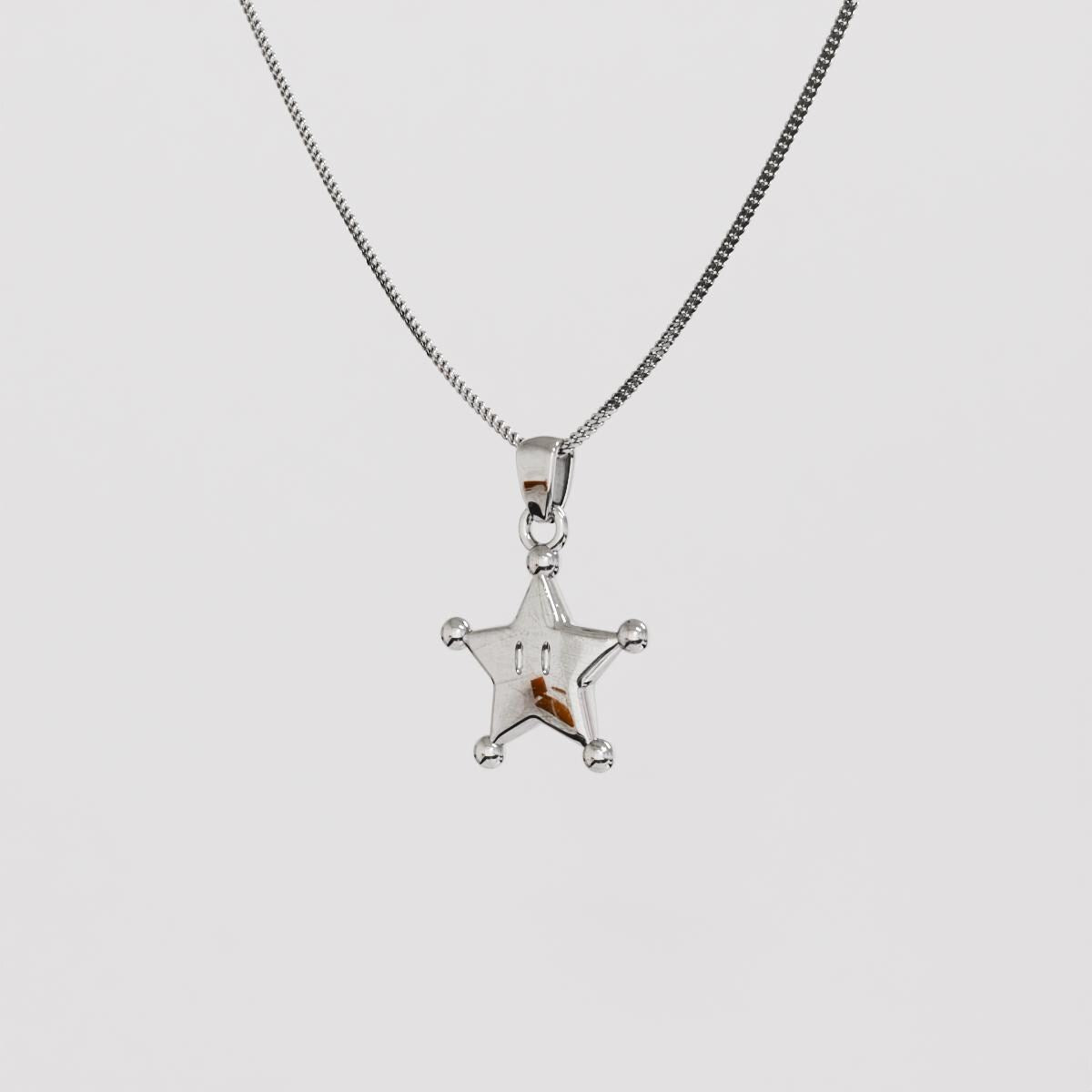 Grand Star Silver Pendant - Super Mario Bros Silver Jewelry