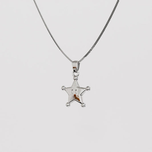 Grand Star Silver Pendant - Super Mario Bros Silver Jewelry