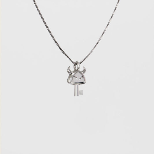 Boss Key Silver Pendant | Zelda Jewelry