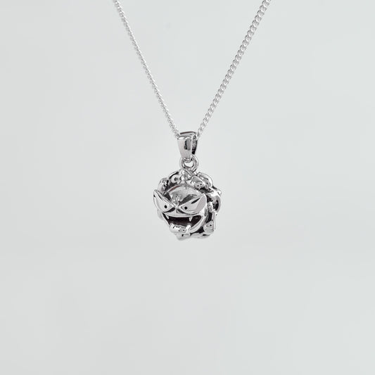 Ghastly Silver Pendant | Pokemon Jewelry