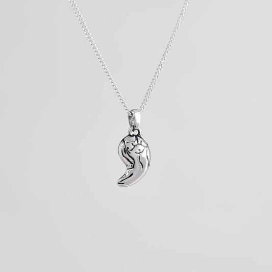 Zonai Sacred Stone of Water Silver Pendant | Zelda Jewelry