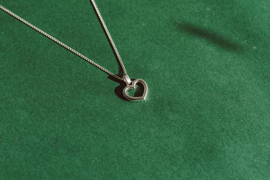 Silver Heart Silver Pendant | Minimalist Jewelry
