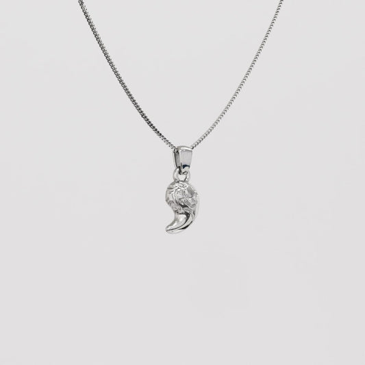 Zonai Sacred Stone of Spirit Silver Pendant | Zelda Jewelry