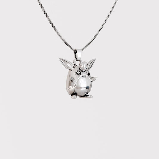 Wigglytuff Silver Pendant | Pokemon Jewelry