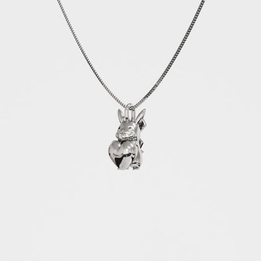 Pikachu Valentine Silver Pendant | Pokemon Jewelry