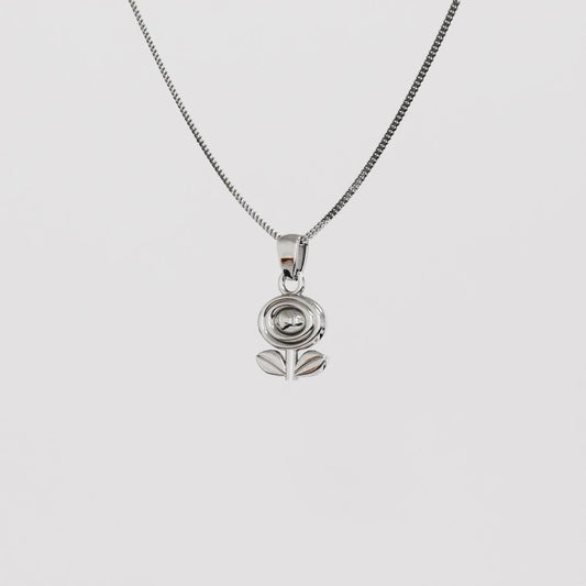 Fire Flower Silver Pendant | Super Mario Jewelry