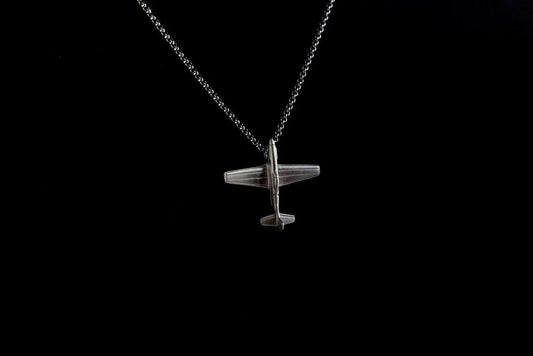 P-51 Silver Pendant | Aircraft Jewelry