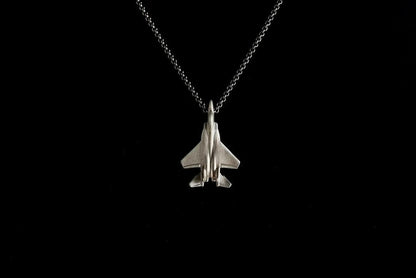 F-15 Silver Pendant - Aircraft Jewelry