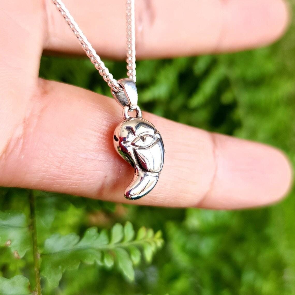 Zonai Sacred Stone of Light Silver Pendant - Zelda Jewelry