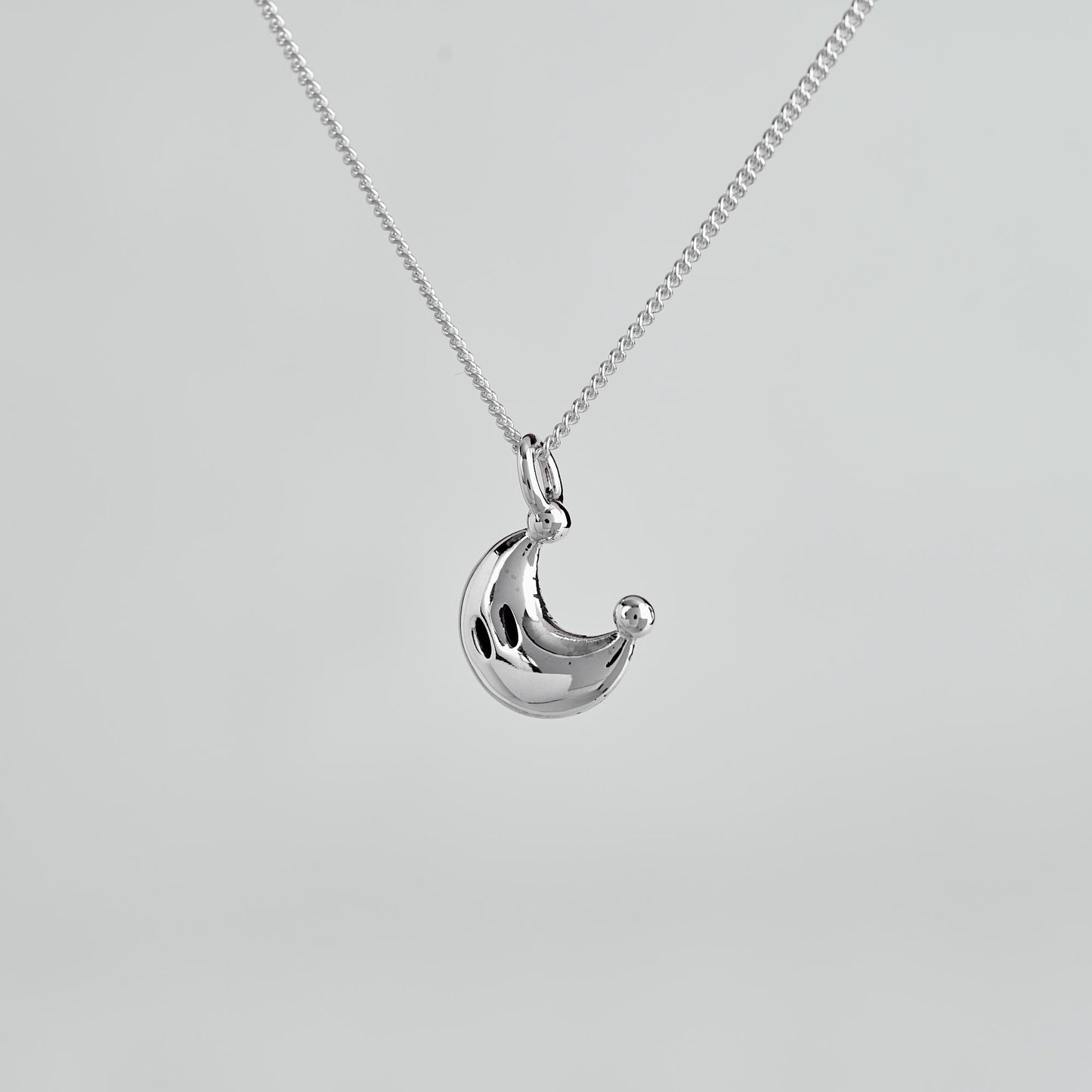 Power Moon Silver Pendant - Super Mario Jewelry