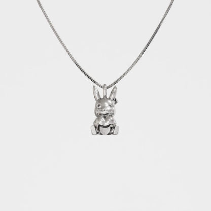 Pikachu Valentine Silver Pendant - Pokemon Jewelry