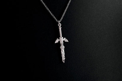 Master Sword TOTK Silver Pendant - Zelda Jewelry