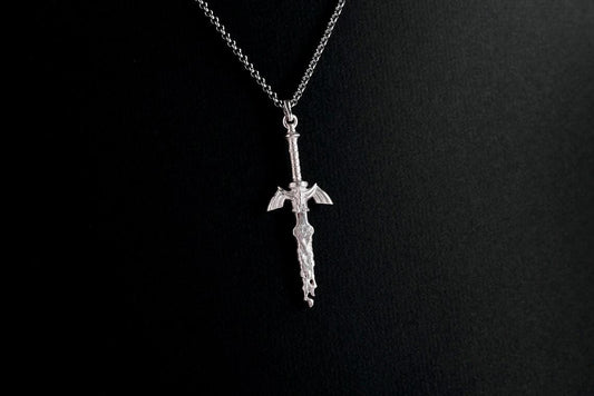 Master Sword TOTK Silver Pendant | Zelda Jewelry