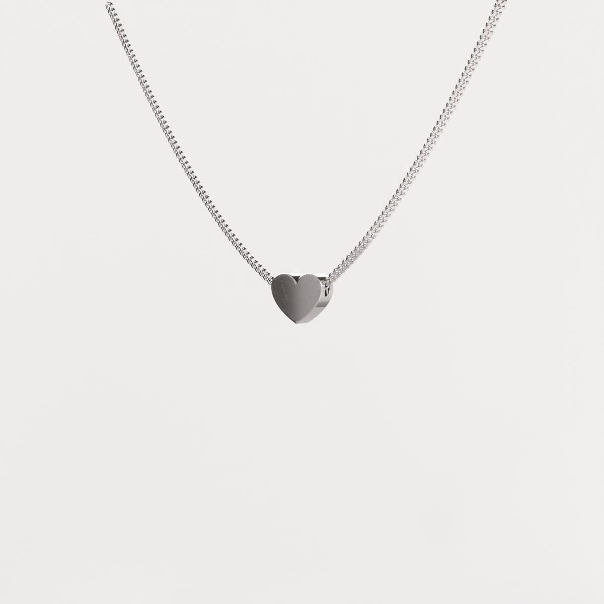 Heart Silver Pendant - Minimalist Jewelry