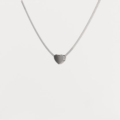 Heart Silver Pendant - Minimalist Jewelry