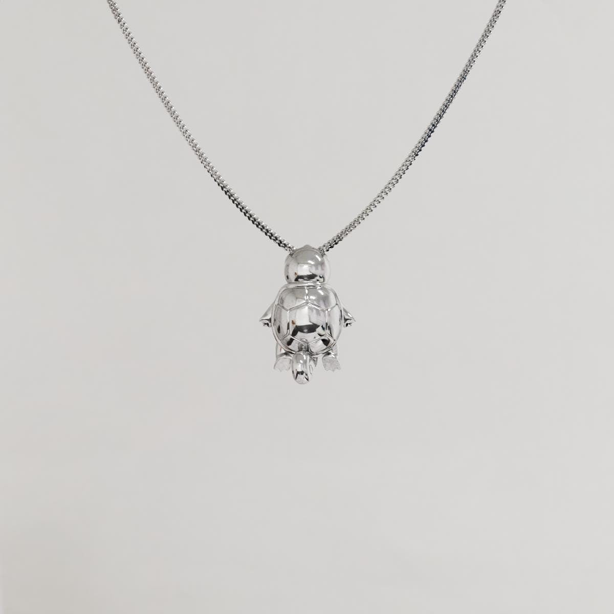 Squirtle Silver Pendant - Pokemon Jewelry