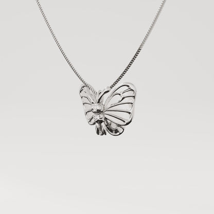 Butterfree Silver Pendant - Pokemon Jewelry