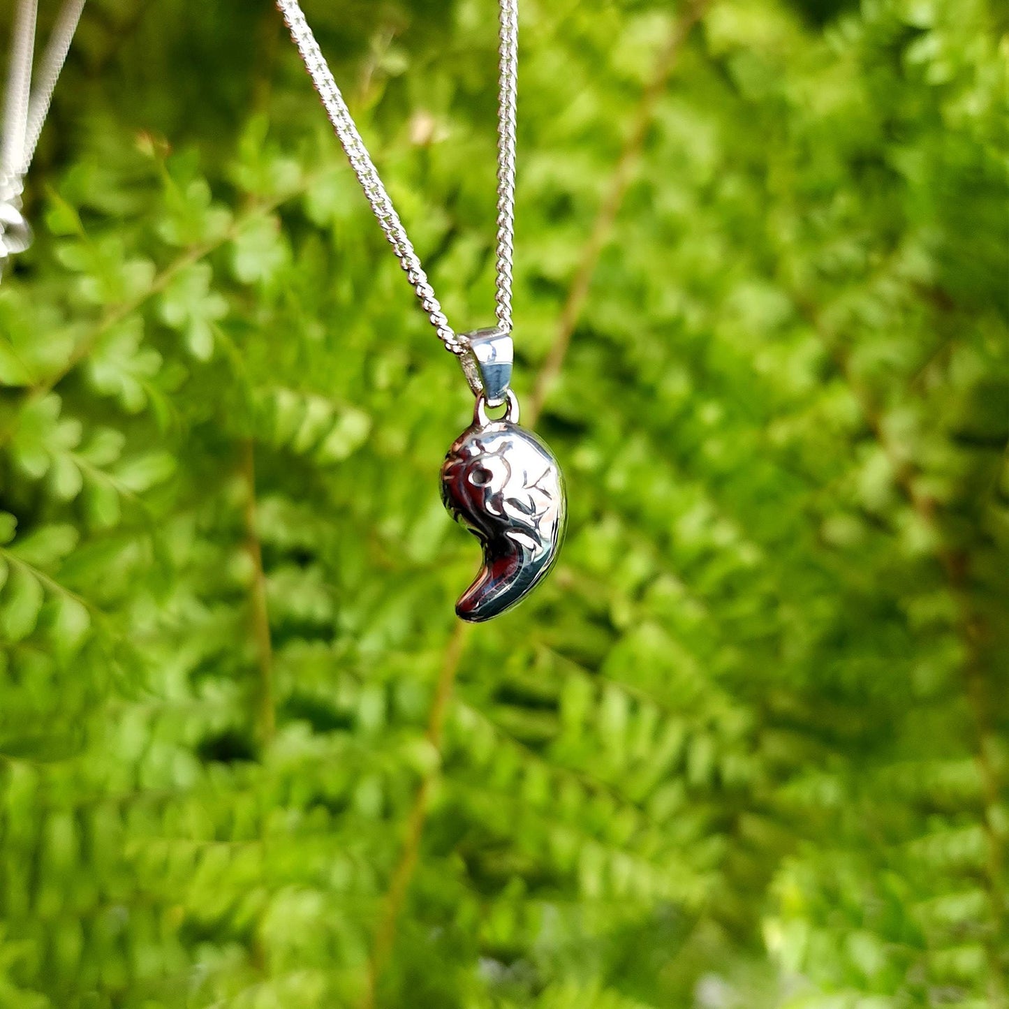 Zonai Sacred Stone of Spirit Silver Pendant - Zelda Jewelry