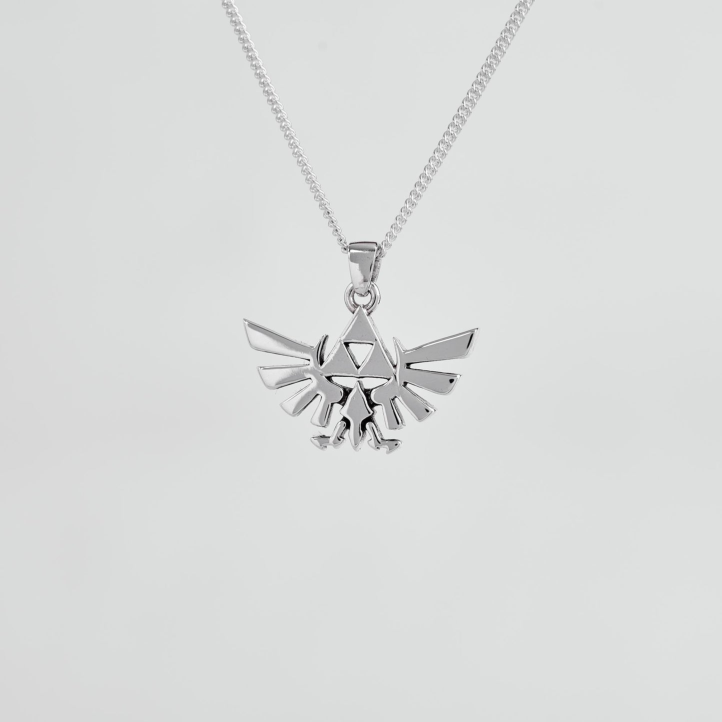 Hyrule Crest Silver Pendant - Zelda Jewelry