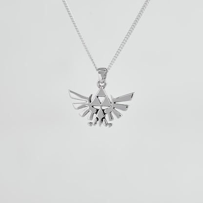 Hyrule Crest Silver Pendant - Zelda Jewelry