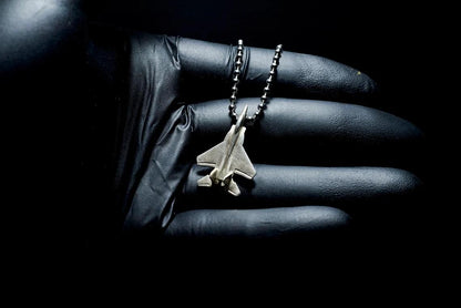 F-15 Silver Pendant - Aircraft Jewelry