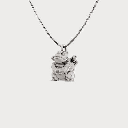 Blastoise Silver Pendant - Pokemon Jewelry