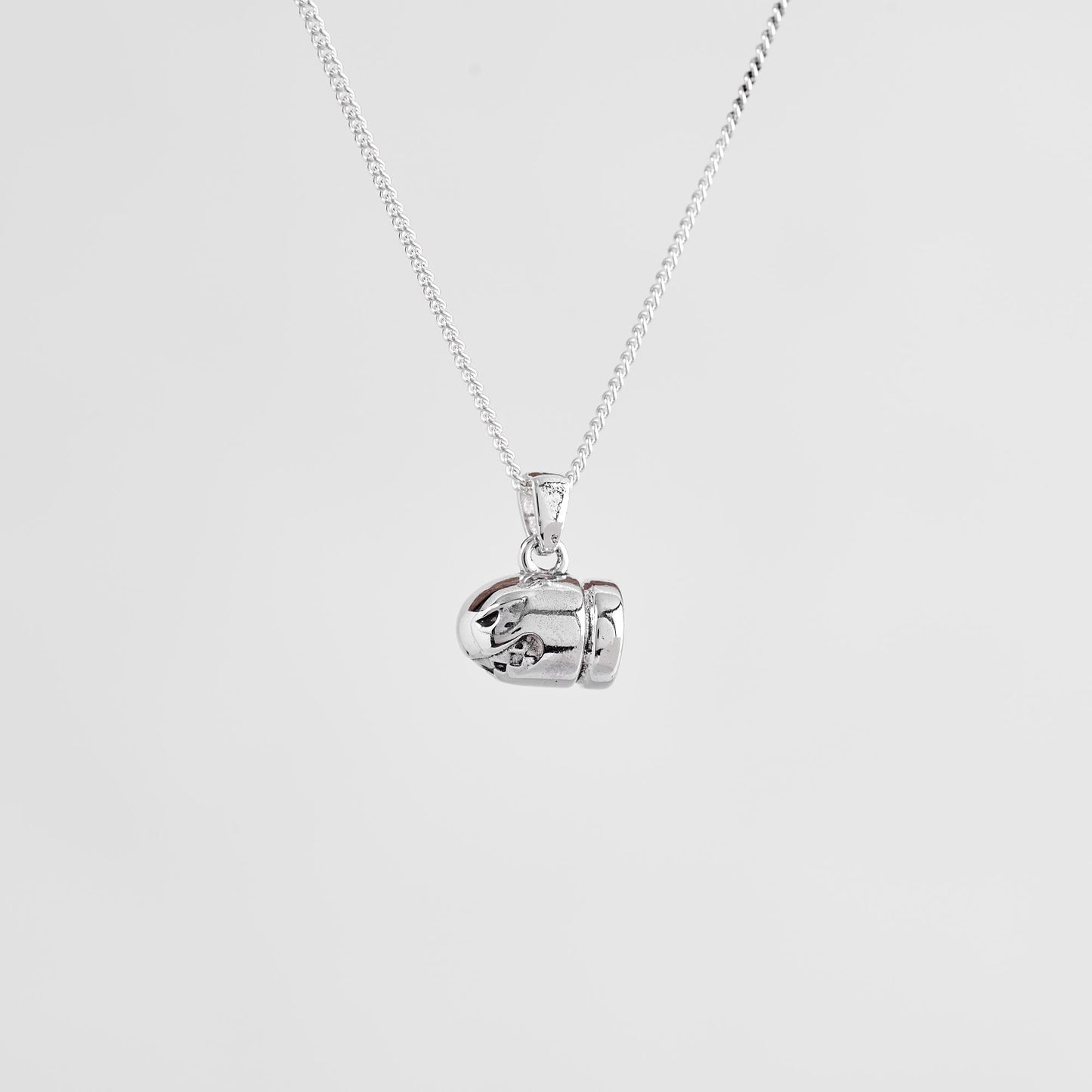 Bullet Bill Silver Pendant - Super Mario Jewelry
