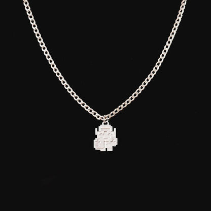 Link Retro Silver Pendant - Zelda Jewelry