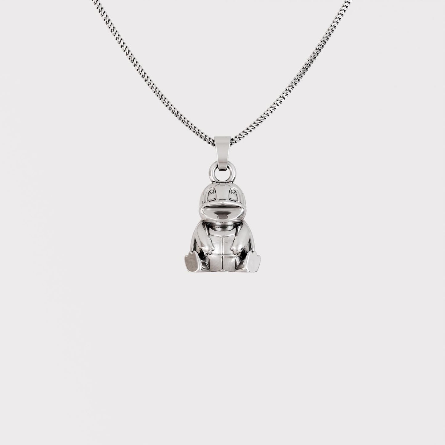 Squirtle Silver Pendant - Pokemon Jewelry