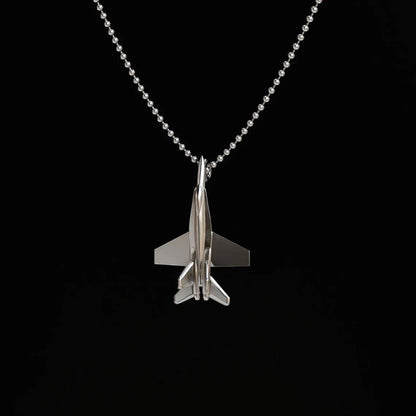 F-18 Silver Pendant - Aircraft Jewelry