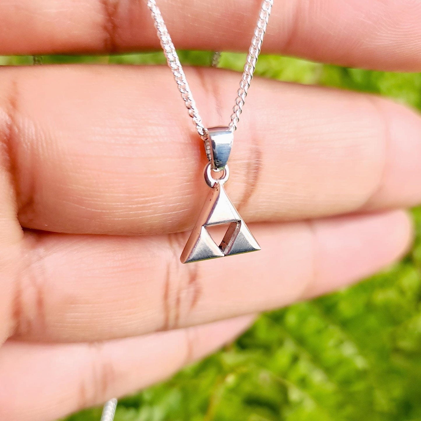 Triforce Silver Pendant - Zelda Jewelry