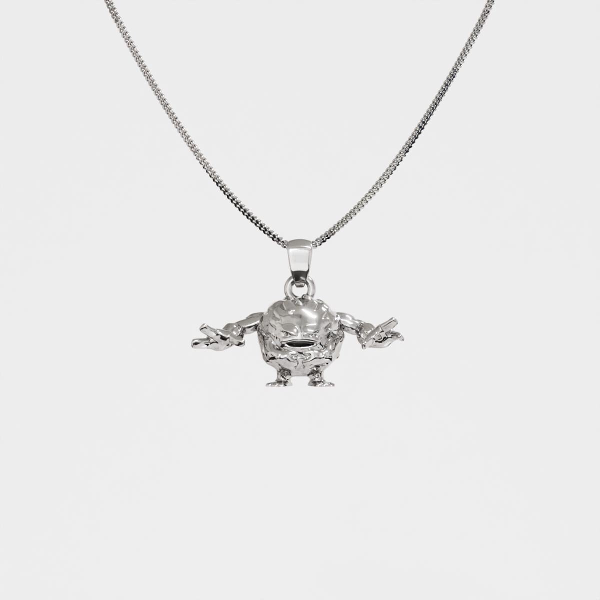 Graveler Silver Pendant - Pokemon Jewelry