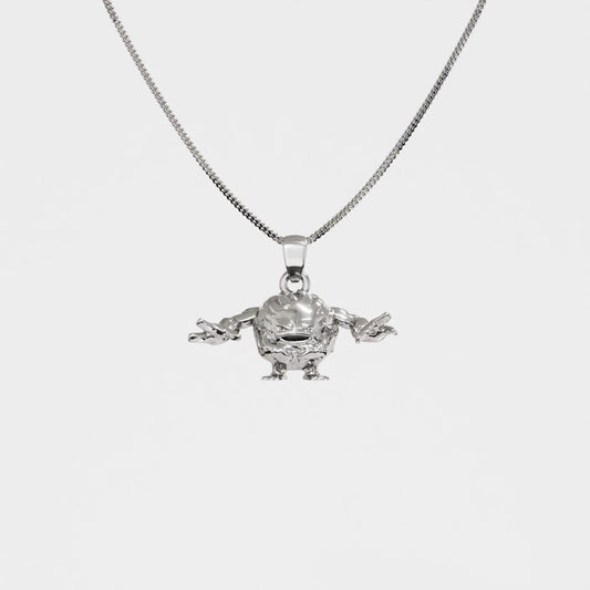 Graveler Silver Pendant | Pokemon Jewelry