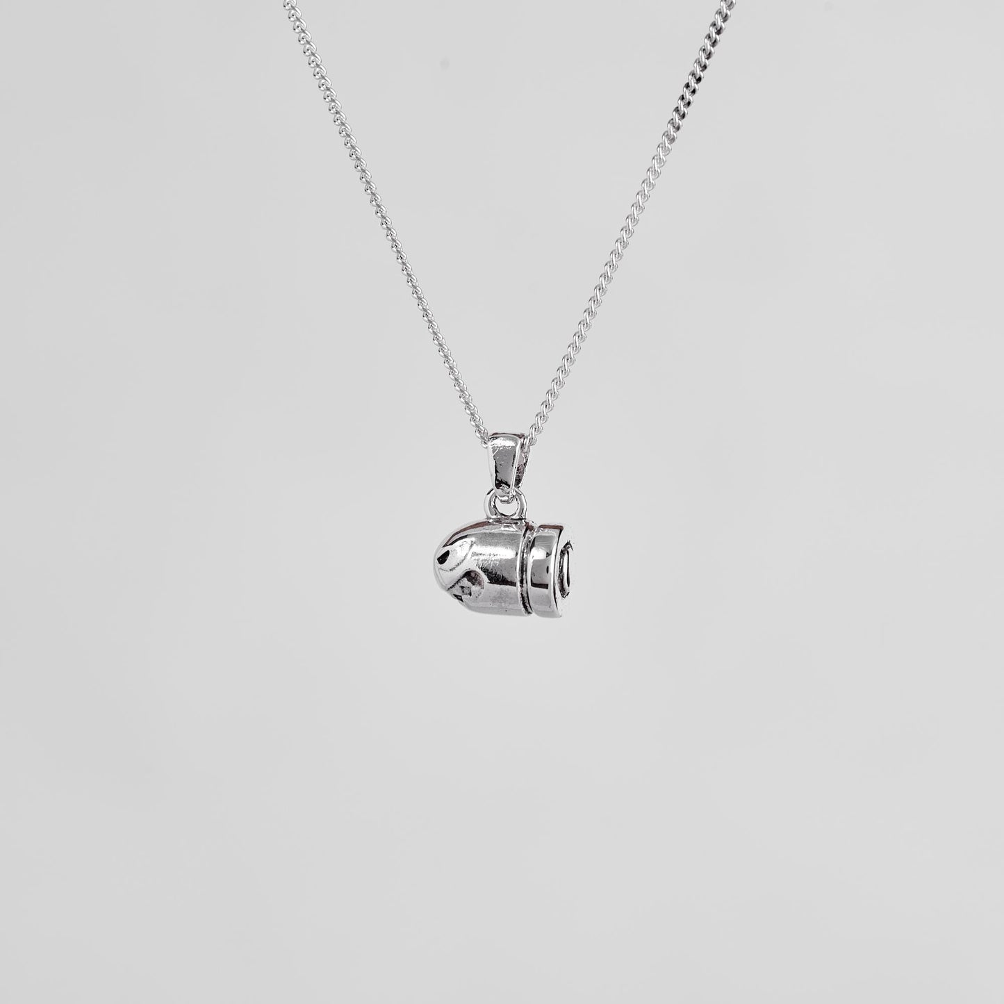 Bullet Bill Silver Pendant - Super Mario Jewelry
