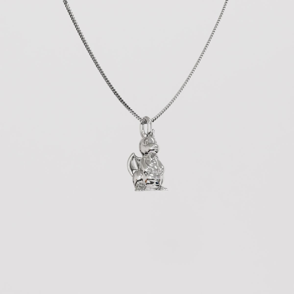 Dragonite Silver Pendant - Pokemon Jewelry