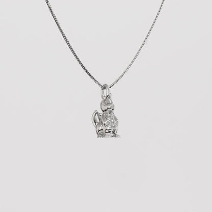 Dragonite Silver Pendant - Pokemon Jewelry