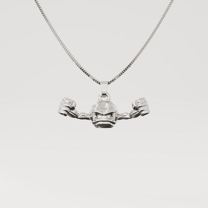 Geodude Silver Pendant - Pokemon Jewelry