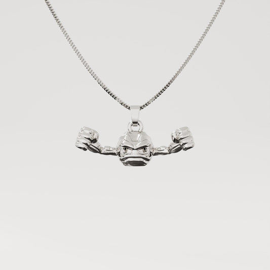 Geodude Silver Pendant | Pokemon Jewelry