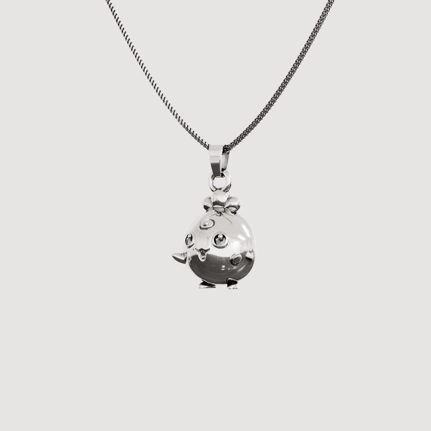 Igglybuff Silver Pendant - Pokemon Jewelry
