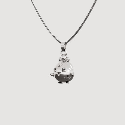 Igglybuff Silver Pendant - Pokemon Jewelry