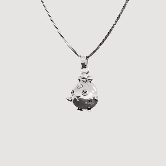 Igglybuff Silver Pendant | Pokemon Jewelry