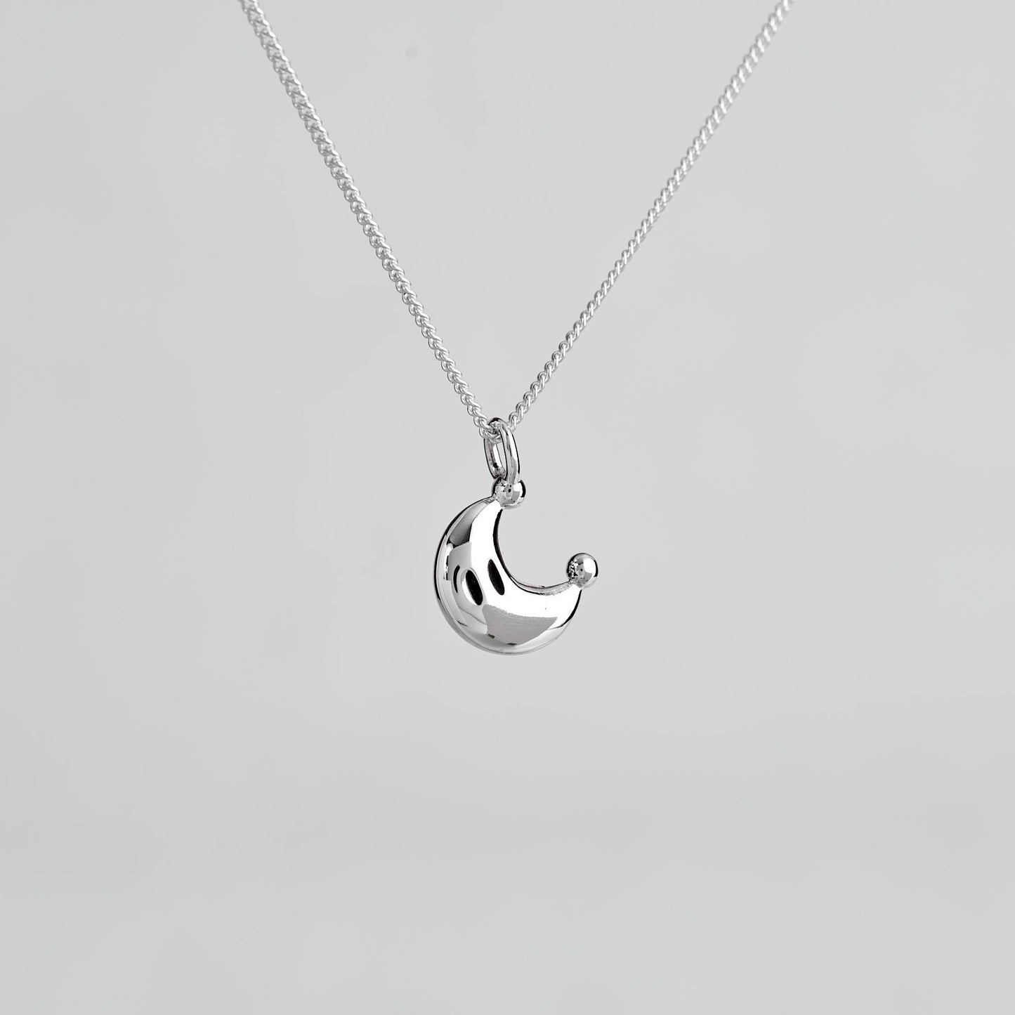 Power Moon Silver Pendant - Super Mario Jewelry