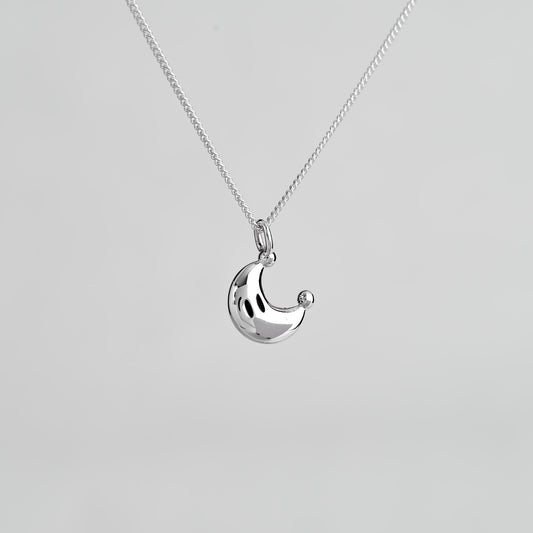 Power Moon Silver Pendant | Super Mario Jewelry
