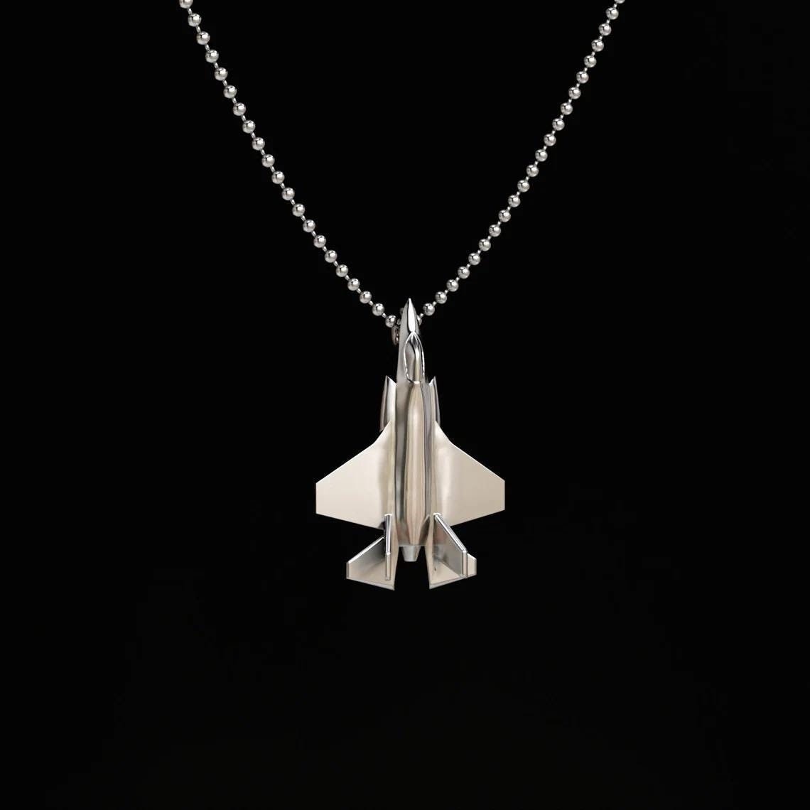 F-35 Silver Pendant - Aircraft Jewelry