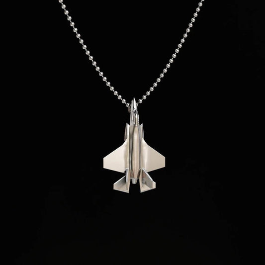 F-35 Silver Pendant | Aircraft Jewelry