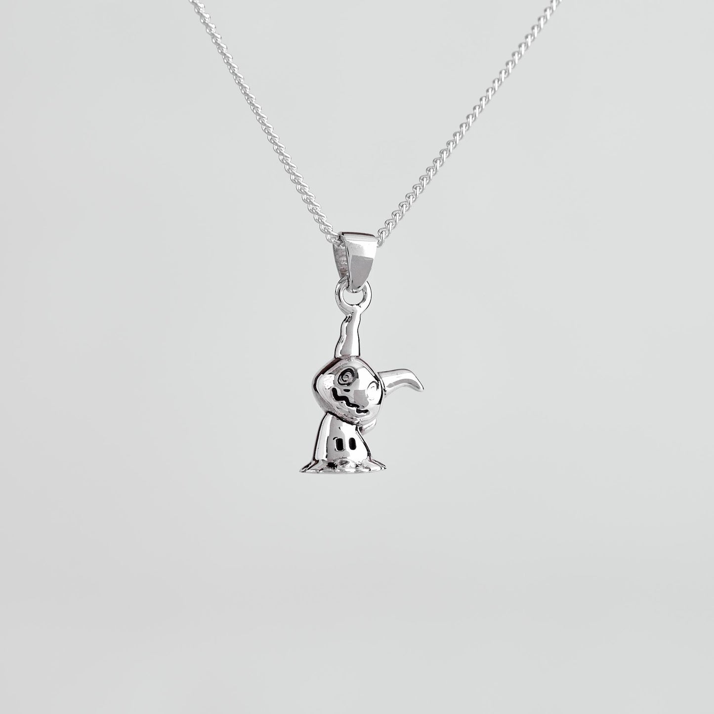 Mimikyu Silver Pendant - Pokemon Jewelry