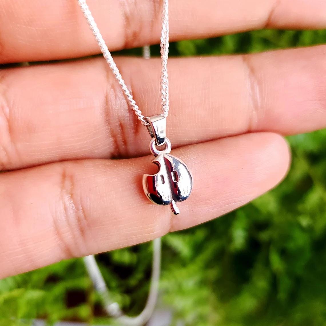 Super Leaf Silver Pendant - Super Mario Jewelry