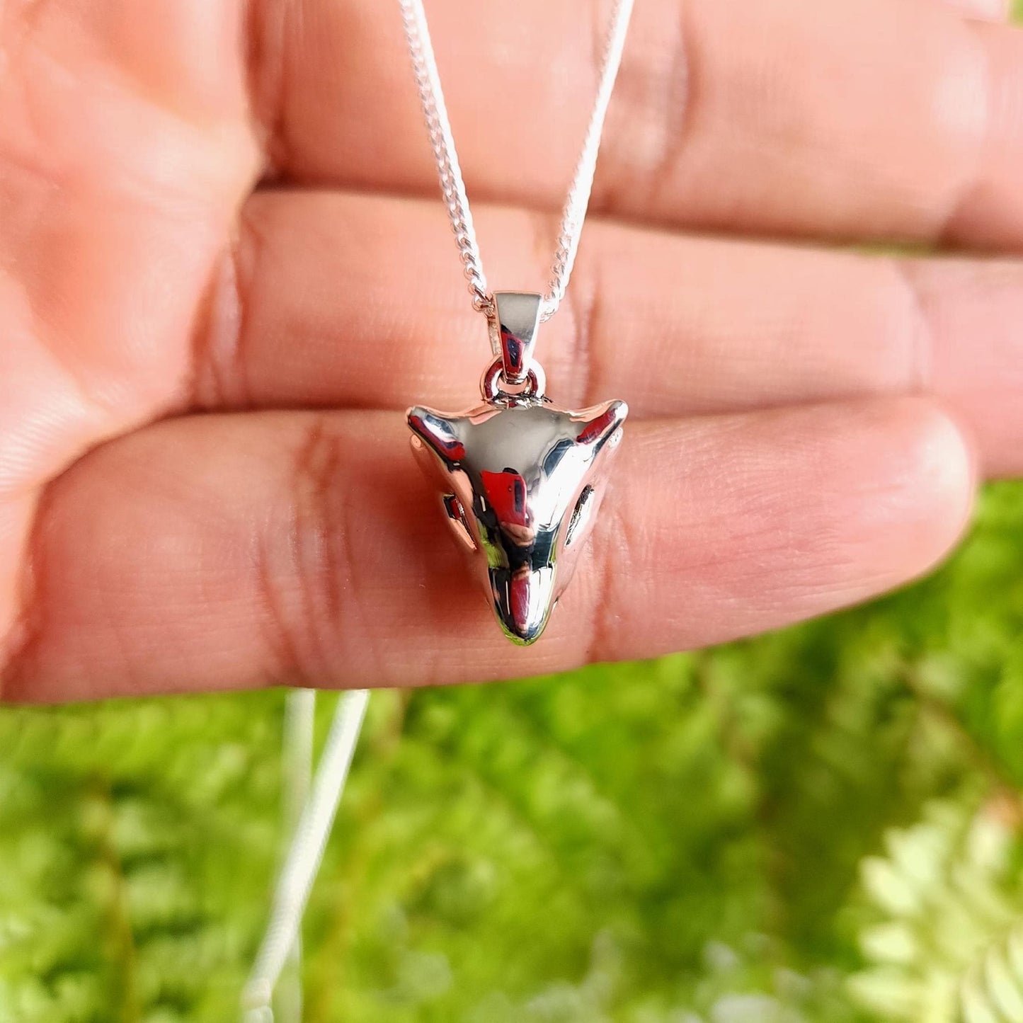 Cubone Skull Silver Pendant - Pokemon Jewelry